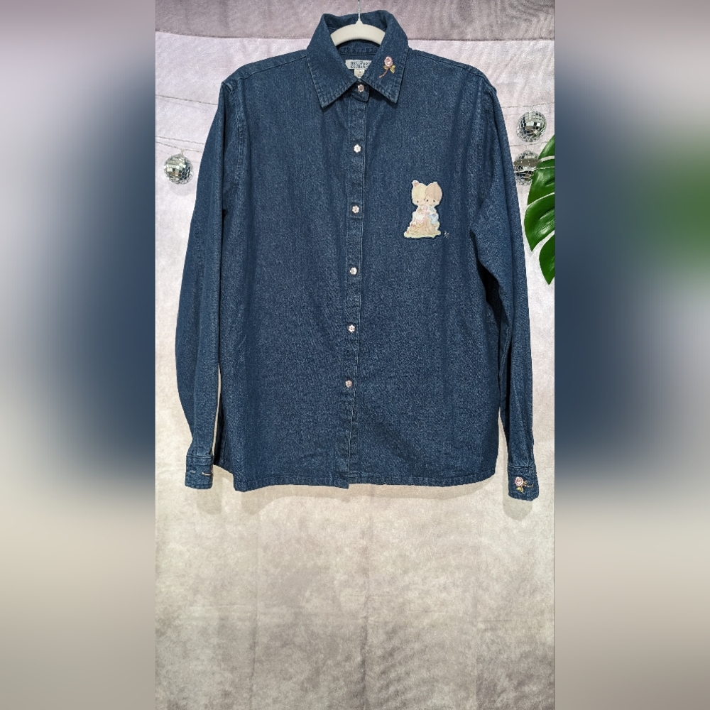 90s denim Precious Moments shirt